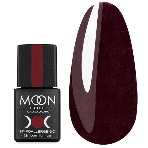 Hybrid-Nagellack MOON FULL №145 Aubergine mit Mikroperlen 8 ml