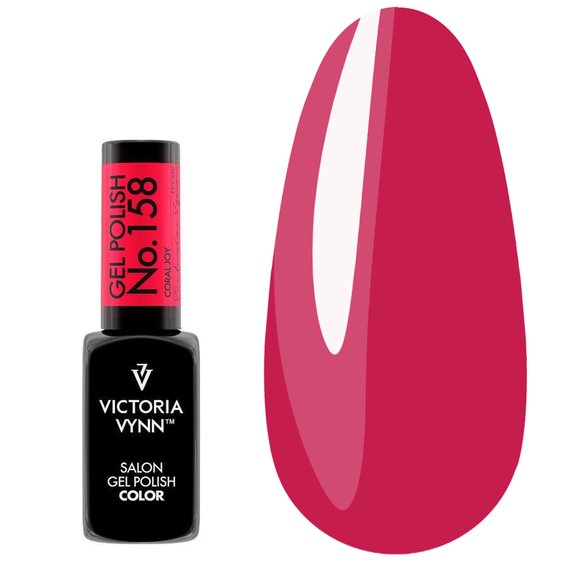 Гель лак Victoria Vynn COLOR COVER 158 Coral Joy кораллово красный 8ml - Фото №1