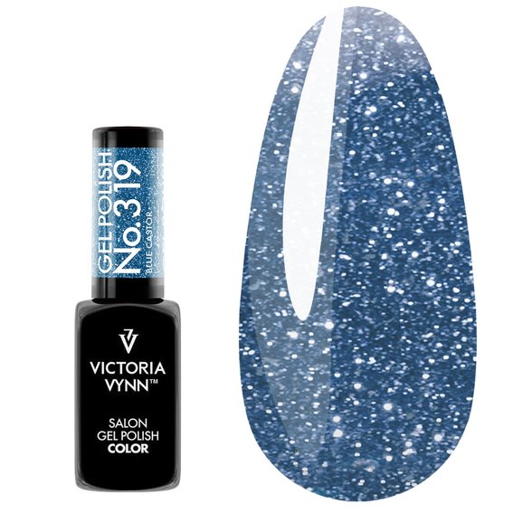 Hybride nagellak Victoria Vynn COLOR SHIMMER 319 Blue Castor 8ml - Фото №1