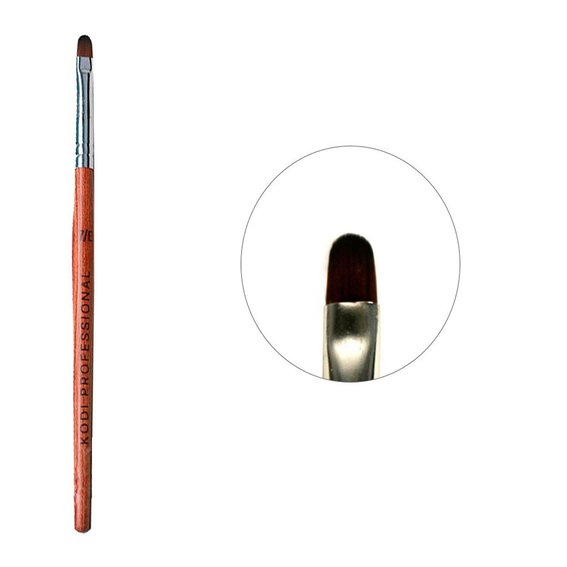 Brush for modeling nails KODI nylon 7/E brown
