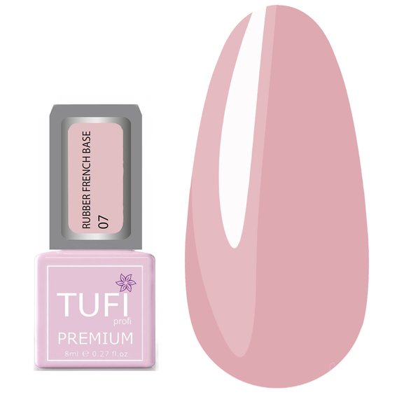 TUFI profi  PREMIUM  RUBBER FRENCH BASE 007 Cherry 8 ml (0123392) - Фото №1