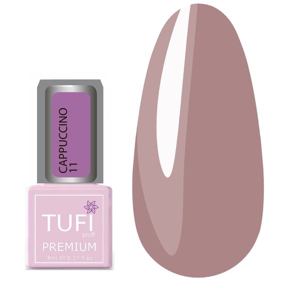 Гель-лак TUFI profi  PREMIUM  Cappuccino  11 розовые сумерки 8мл (0102593) - Фото №1