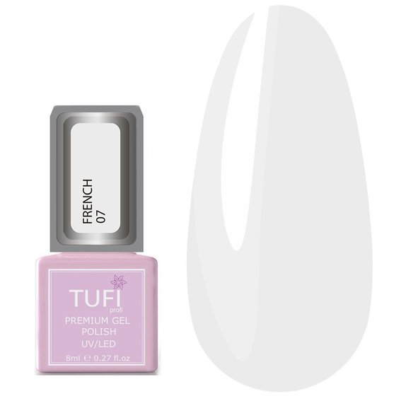 Gellack TUFI profi PREMIUM French №07 Coconut 8ml (0102543) - Фото №1
