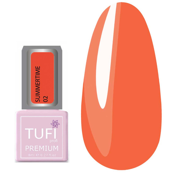 TUFI profi PREMIUM Summertime 02 Vlam hybride lak 8ml (0102172) - Фото №1