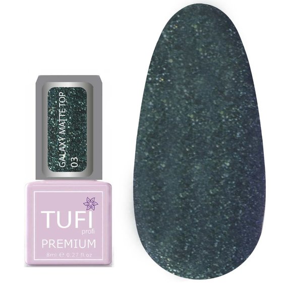 TOP TUFI profi  PREMIUM  Galaxy Matte Top 03 Vega 8 ml (0133941) - Фото №1