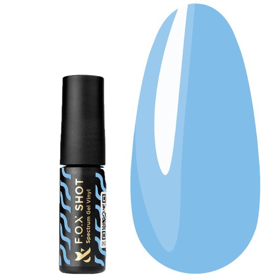 FOX SHOT Spectrum Gel Vinyl 058 hybride vernis 5 ml blauwe lucht