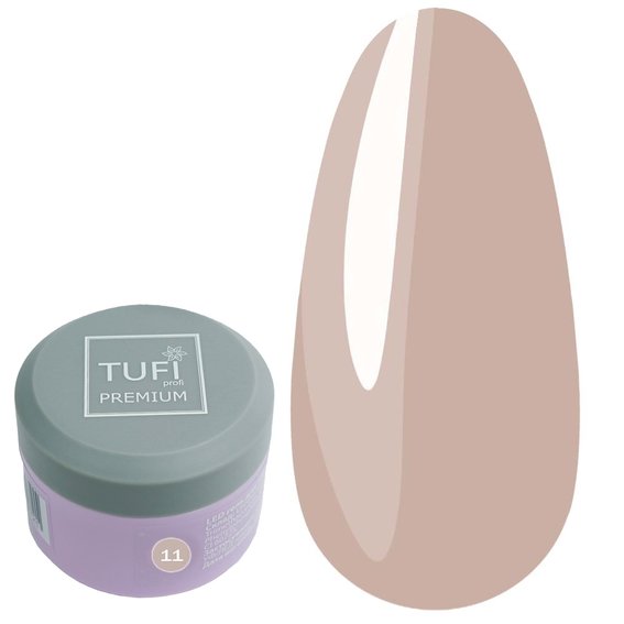 LED TUFI profi PREMIUM GEL 11 Sunset Builder Gel 15 g (0105853) - Фото №1