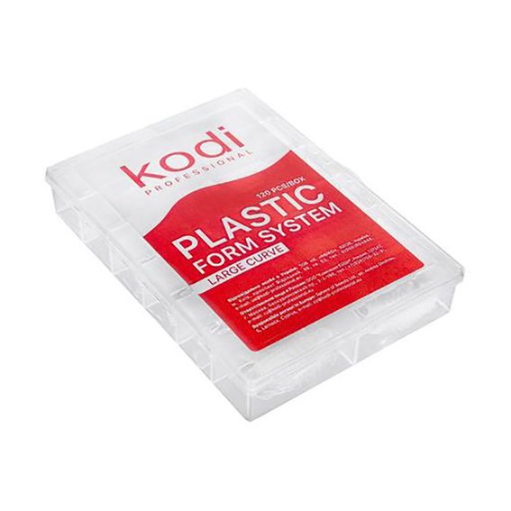 Top nagelmodelleringsvormen Kodi Professional 3 Large Curve 120 stuks transparant - Фото №2