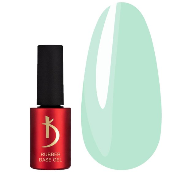 Цветное базовое покрытие для гель-лака Kodi Color Rubber Base Gel Pastel 07 бирюзовый 7 мл