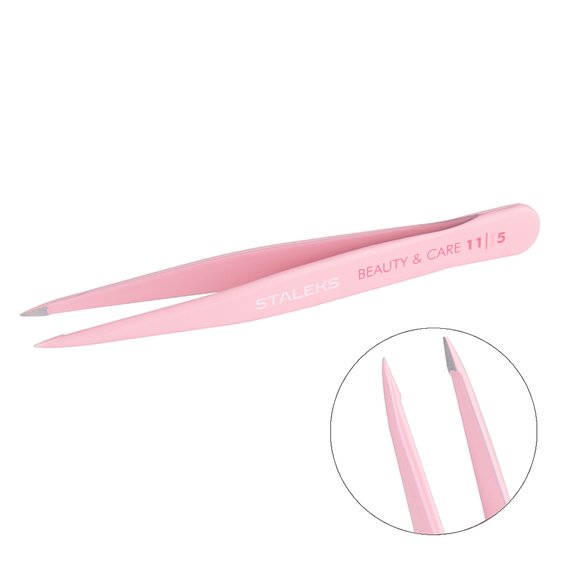 Staleks BEAUTY &amp; CARE 11 wenkbrauwpincetten TYPE 5 (punt)