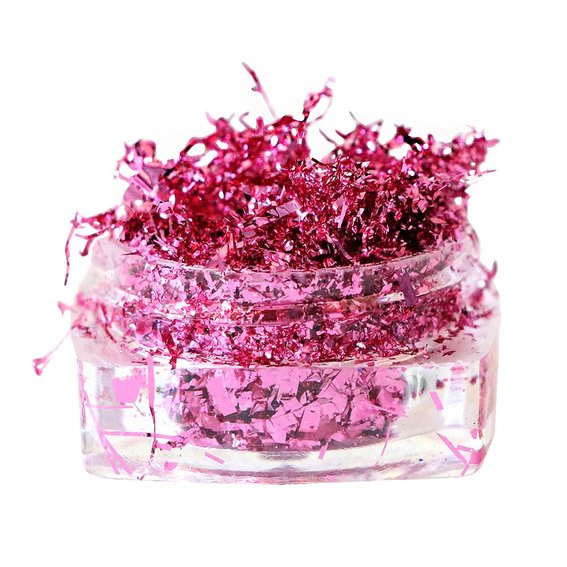Стружка для декора ногтей Komilfo Foil Stripes №07 Rose (0,2 г) - Фото №4