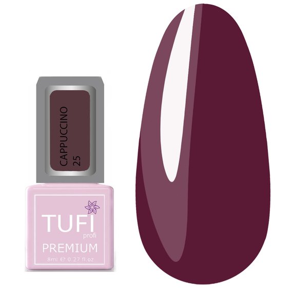 Gel polish TUFI profi  PREMIUM  Cappuccino 25 Baileys 8 ml (0121269) - Фото №1