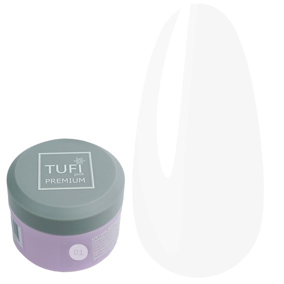 UV Builder Gel TUFI profi PREMIUM Gel 01 Helder 30 g (0105925) - Фото №1