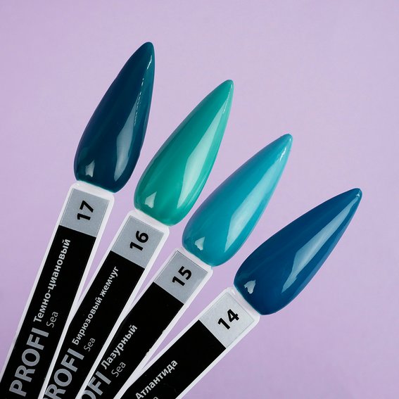 Gel polish TUFI profi PREMIUM Sea 17 Dark cyan 8 ml (0121241) - Фото №5