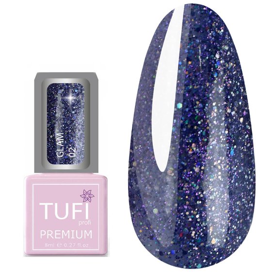 Gelpolitur TUFI profi PREMIUM Glam 02 Galaktyka 8 ml (0121682) - Фото №1