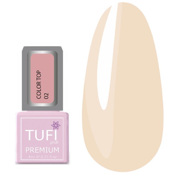 TUFI profi PREMIUM Color Top Hybride Gekleurd 02 Roze Mist 8 ml (0123404) - Фото №1
