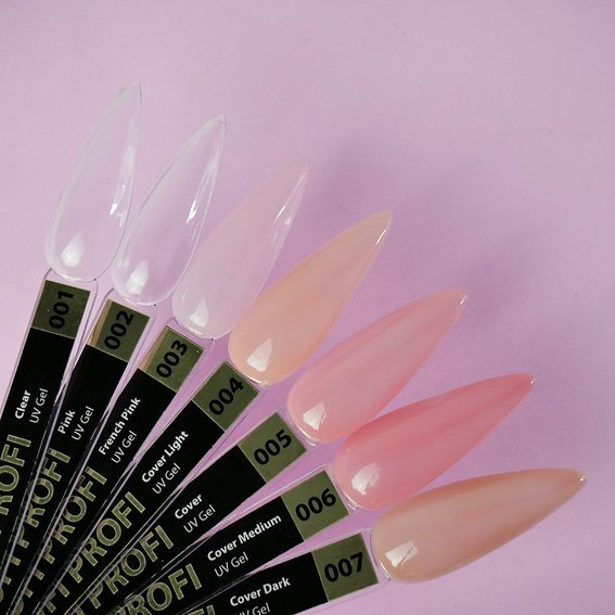 UV-Gel für Extensions TUFI profi PREMIUM Gel 02 Transparent Pink 5 g (0105928) - Фото №2