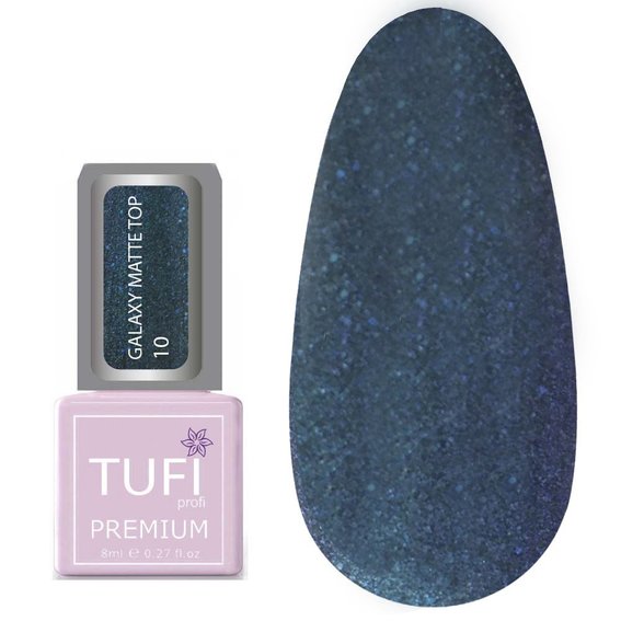 TOP TUFI profi PREMIUM Galaxy Matte Top 10 Orion 8 ml (0133935) - Фото №1
