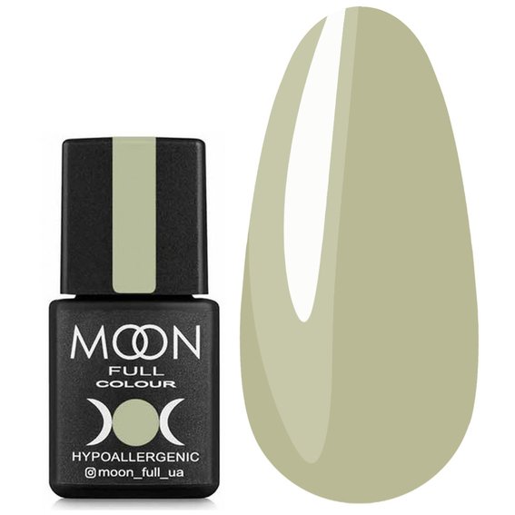 Gel polish for nails Moon Full №624 Spring-Summer Color pale green 8 ml