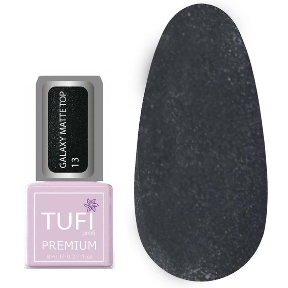 TOP TUFI profi PREMIUM Galaxy Matte Top 13 Sirius 8 ml (0133942) - Фото №1
