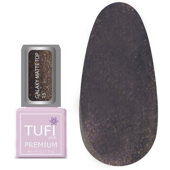 TOP TUFI profi PREMIUM Galaxy Matte Top 15 Cepheus 8 ml (0133933) - Фото №1