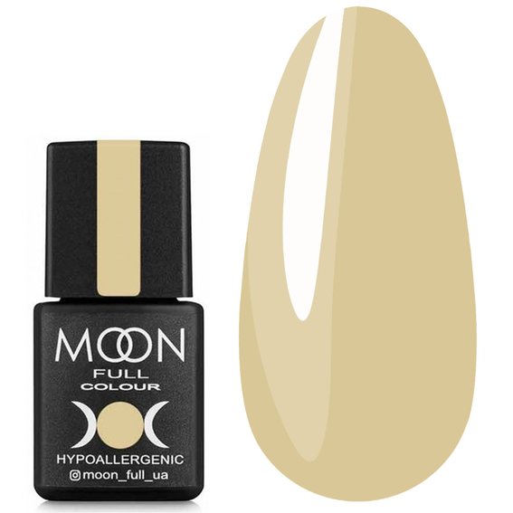 Gel polish for nails Moon Full №608 Spring-Summer Color light beige 8 ml