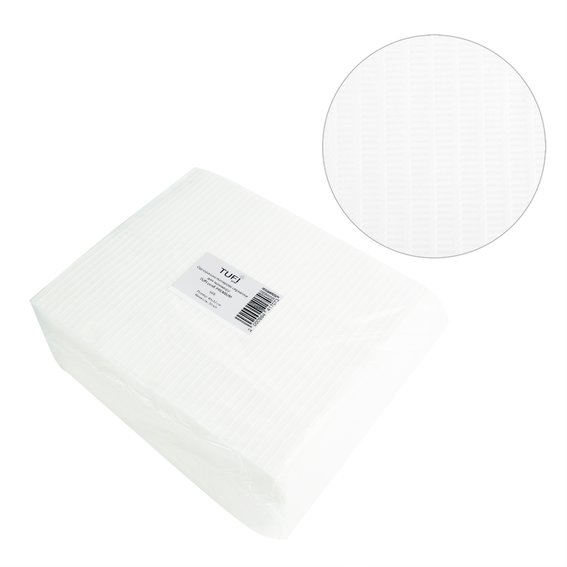 Disposable paper mats TUFI profi PREMIUM white 40х32 сm 50 pcs (0104197) - Фото №1