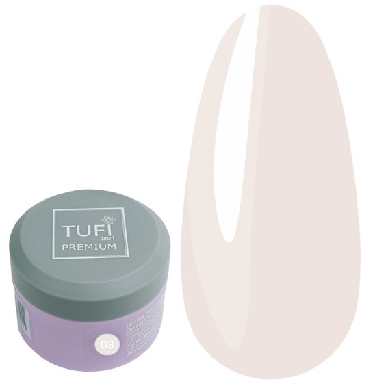LED/UV TUFI profi PREMIUM Gel 03 Babymelk 30 g (0105869) - Фото №1