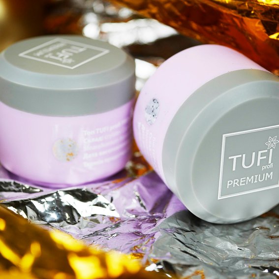Тоp hybrid TUFI profi PREMIUM Potal Top zonder plaklaag met gouden potal 30 ml (0121828) - Фото №3