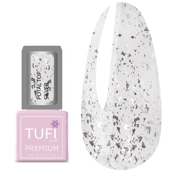 Hybride Top TUFI profi PREMIUM Rubber Top met Kaliumzilver 8 ml (0121826) - Фото №1