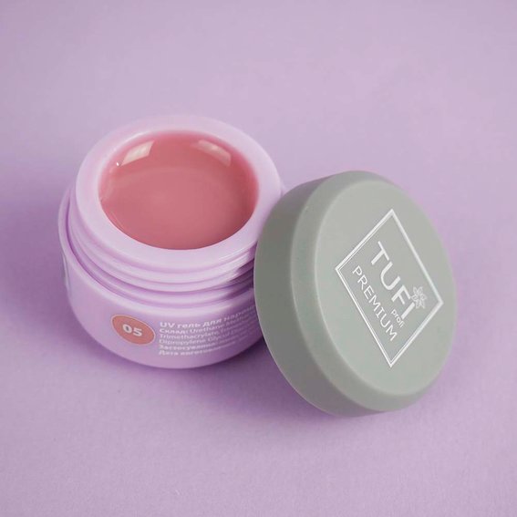 UV nail extension gel TUFI profi PREMIUM Gel 05 Cover 5 g (0105935) - Фото №3