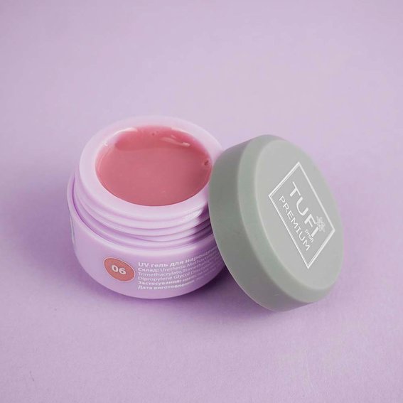 UV-Gel für Extensions TUFI profi PREMIUM Gel 06 Cover Medium 5 g (0105940) - Фото №3