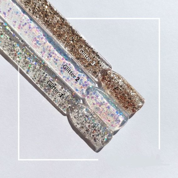 Гибридный лак для ногтей Claresa GLITTER 1–5 г - Фото №2