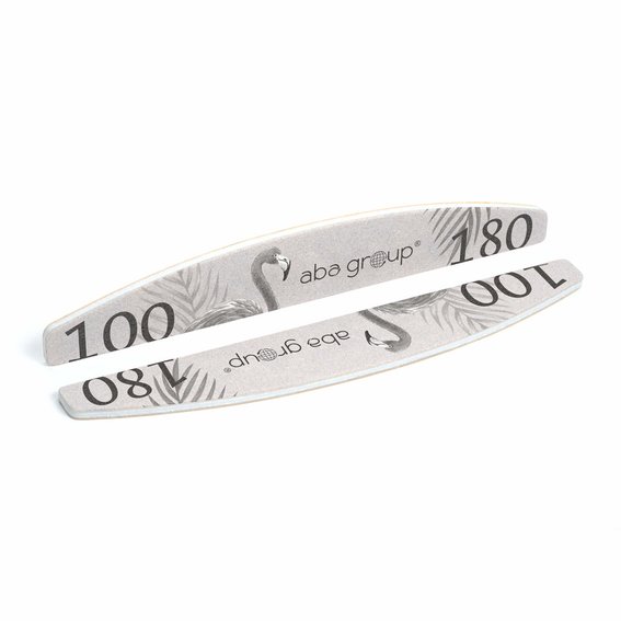 Aba Group Пилочка для ногтей CROSS MOON 100/180 STANDARD - FLAMING - Фото №3