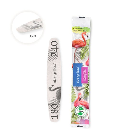 Aba Group SICHERES PAKET Nagelfeile ELIPSA 180/240 SLIM - FLAMING - Фото №2