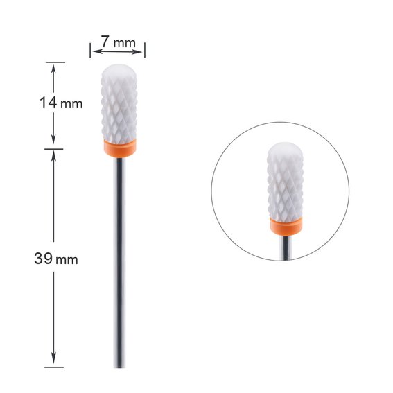 MANI KINGa keramische manicure snijder CB011 - cilinder, XXC