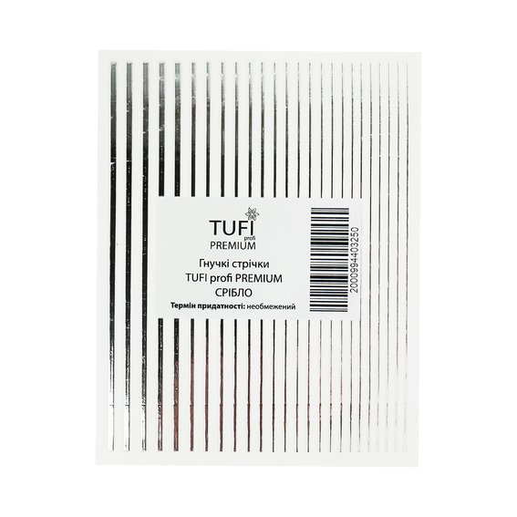 Flexible 3D-Manikürebänder TUFI profi PREMIUM silber (0104206) - Фото №1