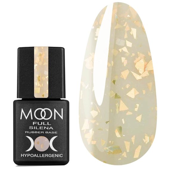 Rubber base MOON Potal Silena №2021 green-beige with potal 8 ml