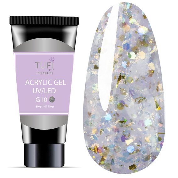 Acrylic gel TUFI profi  PREMIUM  G10 Diona 30 g (196321) - Фото №1