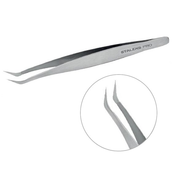 Staleks Pro EXPERT 40 TYPE 13 wimperpincet (40' gebogen)