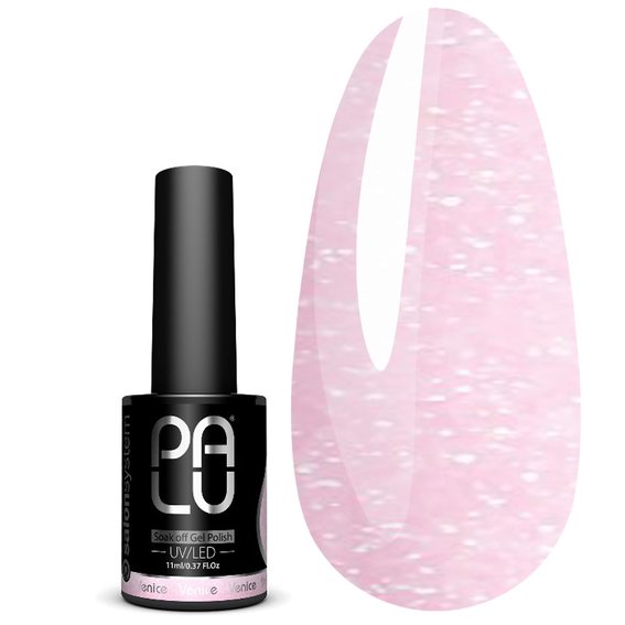 Gel polish PALU Venice GL2 light pink with shimmer 11 ml - Фото №1