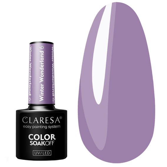 Gel polish Claresa Winter Wonderland 6 purple 5 ml - Фото №1