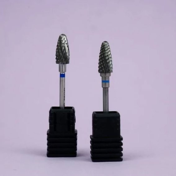 TUFI profi PREMIUM carbide corn 110 642REV manicure snijder dubbelzijdig blauw geslepen - Фото №2