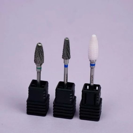 TUFI profi PREMIUM carbide corn 110 641REV manicure snijder omkeerbaar groene inkeping - Фото №2