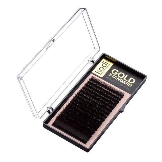 Ресницы KODI Gold Standart D 0.10 (16 lines: 9-2; 10-4; 11-4; 12-4; 13-1; 14-1)