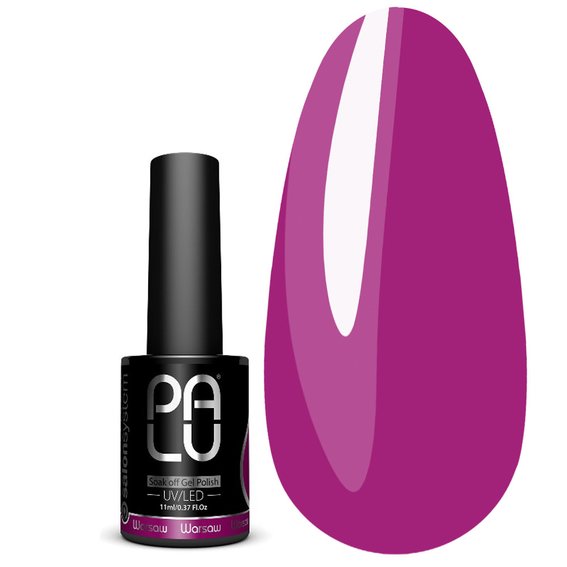 PALU Warsaw P8 hybride nagellak donkerroze-paars 11 ml - Фото №1
