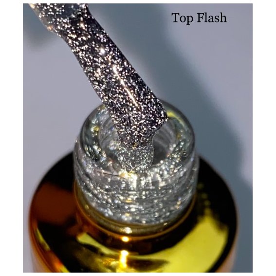Top FOX Flash transparent with reflective particles 7 ml - Фото №2