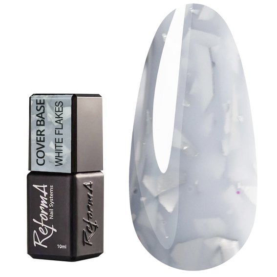 Color base REFORMA Cover Base White Flakes 10 ml (942062) - Фото №1