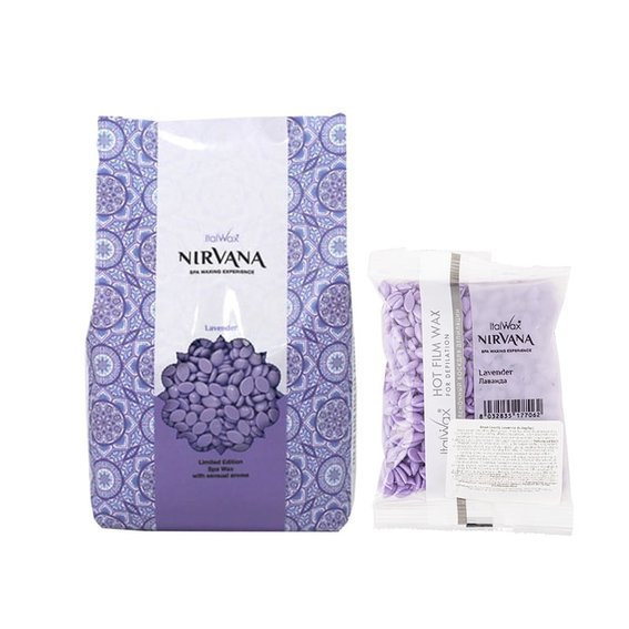 Низкотемпературный твердый воск в каплях для депиляции без полосок ItalWax Lavender лавандовый 1000 г - Фото №2