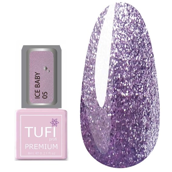 TUFI profi PREMIUM hybride nagellak Ice baby 05 Northern light 8 ml (0102218) - Фото №1